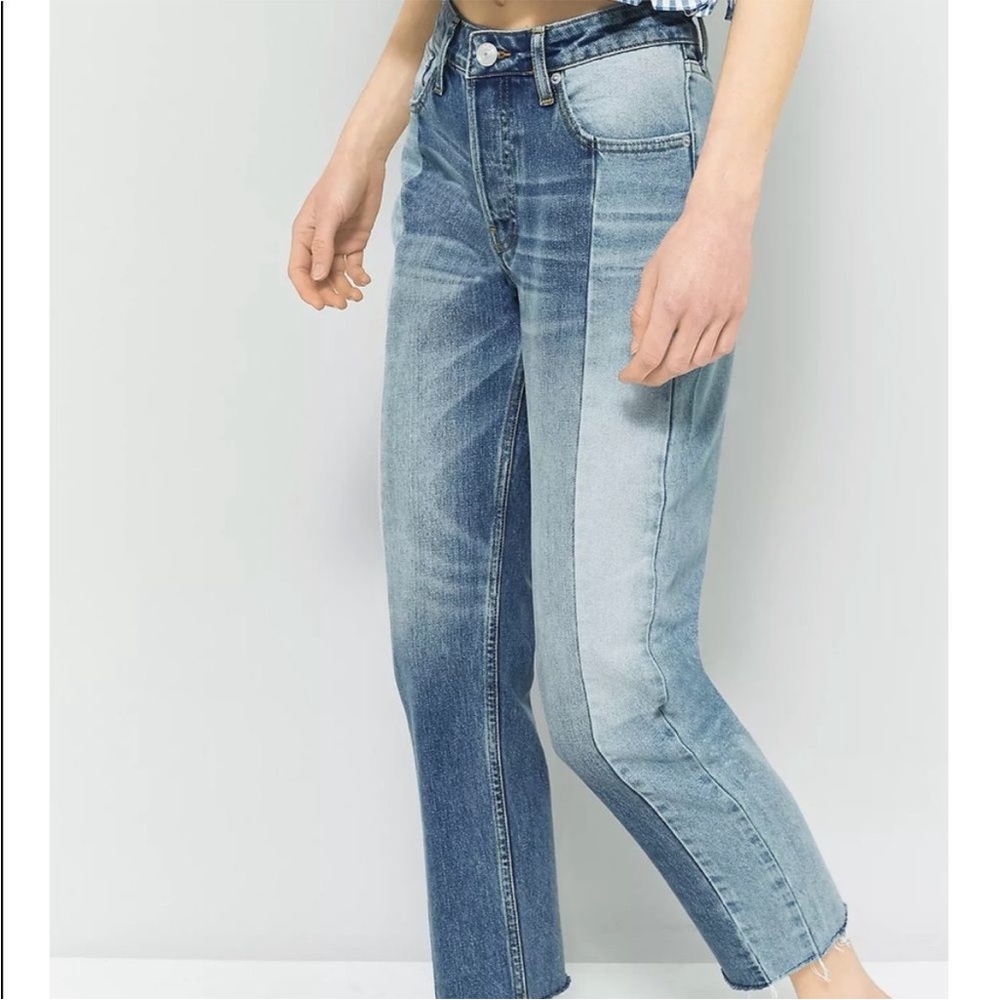 BDG Jessye Two Tone Straight Leg Jeans - Size 27